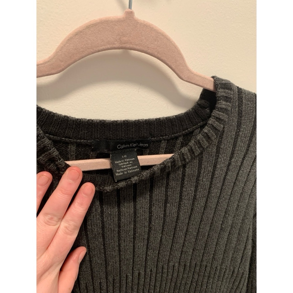Calvin Klein Oversized Ribbed Knit Sweater - Picture 2 of 6